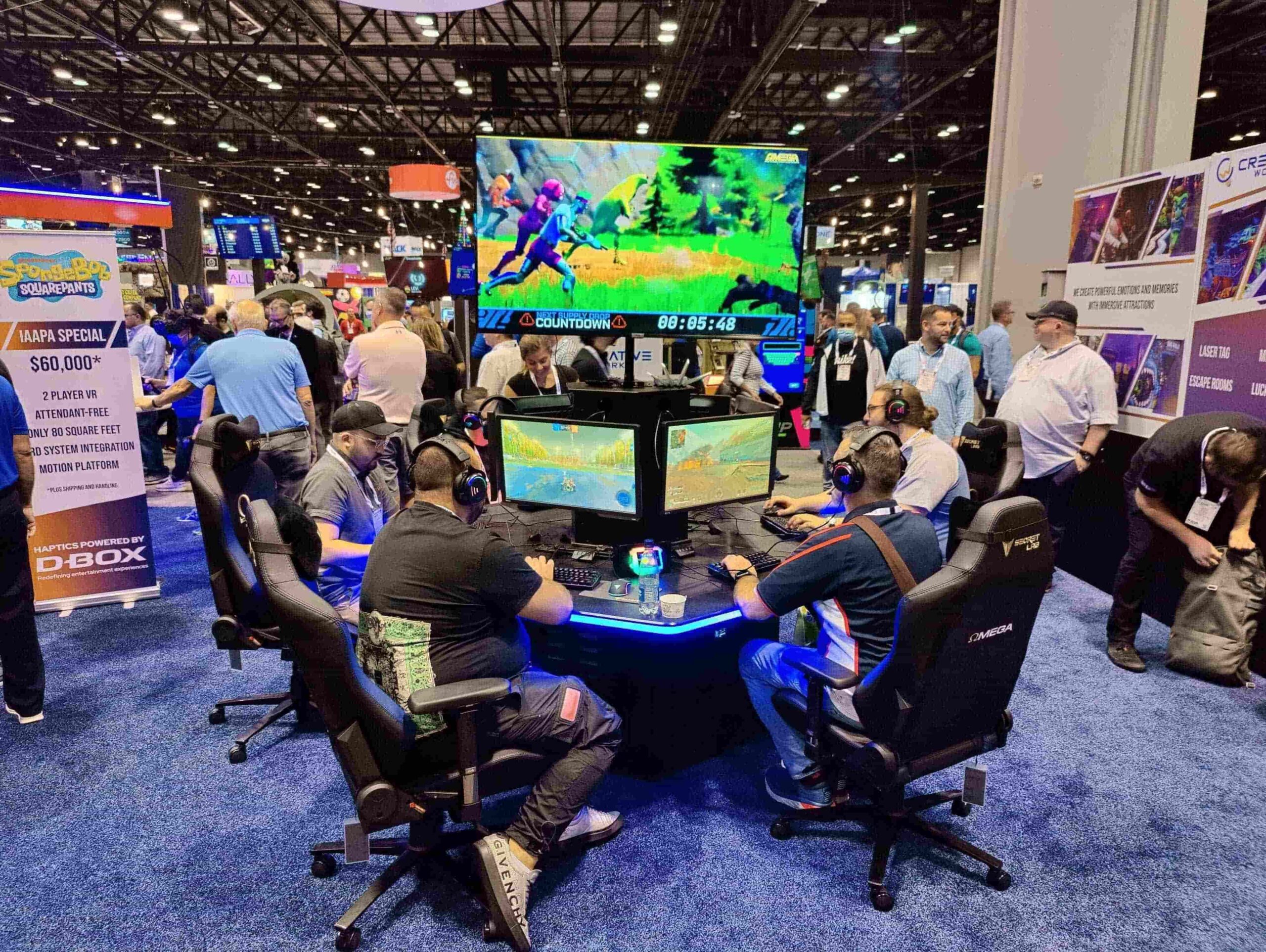 OMEGA booth at the IAAPA 2021 Convention